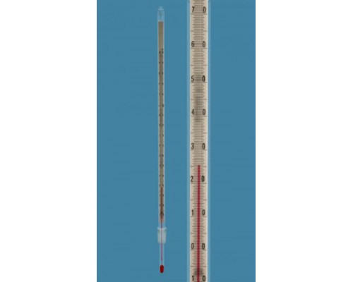 Термометр Amarell на шлифе NS 14,5/23, -10...+150/1°C, глубина погружения 52 мм (Артикул D262234-FL)