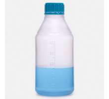 Бутыль ISOLAB 1000 мл, GL45, с винтовой крышкой, нестерильная, прозрачный PP (Артикул 061.15.901)