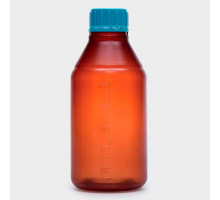 Бутыль ISOLAB 1000 мл, GL45, с винтовой крышкой, нестерильная, тёмный PP (Артикул 061.17.901)