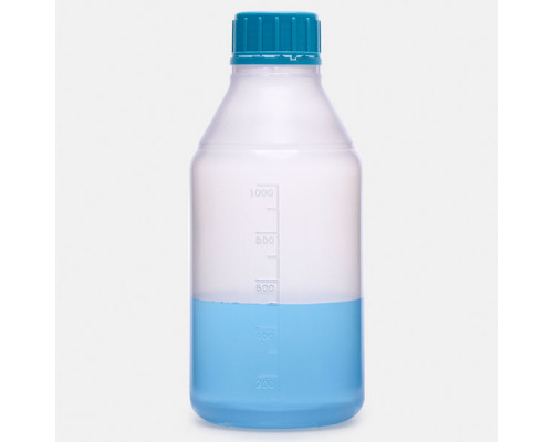 Бутыль ISOLAB 250 мл, GL45, с винтовой крышкой, нестерильная, прозрачный PP (Артикул 061.15.250)