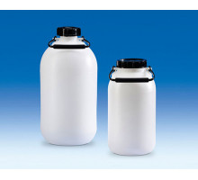 Бутыль VITLAB для хранения без крана, широкогорлая, 5000 мл, PE-HD (Артикул 81640)