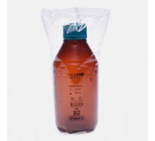 Бутыль ISOLAB 1000 мл, GL45, с винтовой крышкой, стерильная, тёмный PP (Артикул 061.18.901)