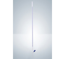 Бюретка Hirschmann 10 : 0,02 мл, класс B, с линией Шеллбаха, светлое стекло, синяя градуировка, клапанный PTFE кран (Артикул 3110260)