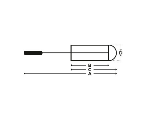 Ёршик Reitenspiess Bürsten для мерных цилиндров, Ø 50 мм, длина 100/140/520 мм, с шерстяным наконечником, натуральная щетина (Артикул 80500334)