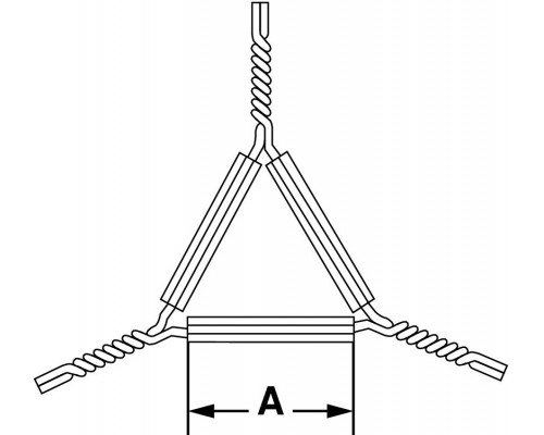 Треугольник Bochem с керамическими трубками, 60 мм (Артикул 12702)