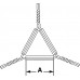 Треугольник Bochem с керамическими трубками, 70 мм (Артикул 12703)