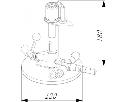 Горелка Bochem JUMBO безопасная с откидным клапаном, природный газ (Артикул 7511)