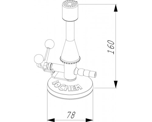 Горелка Bochem Теклю с откидным клапаном, природный газ (Артикул 7150)