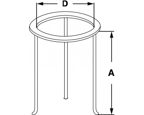 Кольцо-тренога Bochem, 240x160 мм, нержавеющая сталь (Артикул 5203)
