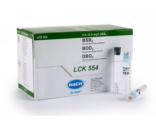 LCK 554 кюветный тест для определения БПК 5, 0,5-12,0 мг/л O₂, 20 тестов