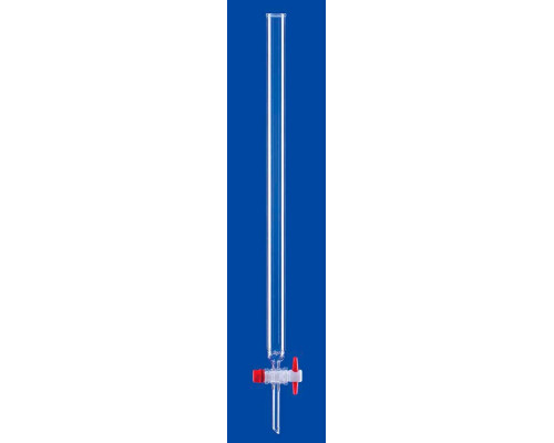 Хроматографическая колонка Lenz 600 мм, 430 мл, с ободком, PTFE кран, стекло (Артикул 5435706)