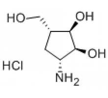 (1R,2S,3R,4R)-2,3-дигидрокси-4-(гидроксиметил)-1-аминоциклопентан гидрохлорид, 95%, 98% ee, Acros Organics, 250мг