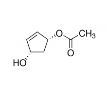 (1R,3S)-(+)-4-циклопентен-1,3-диол 1-ацетат, 99%, стаб., Acros Organics, 250мг