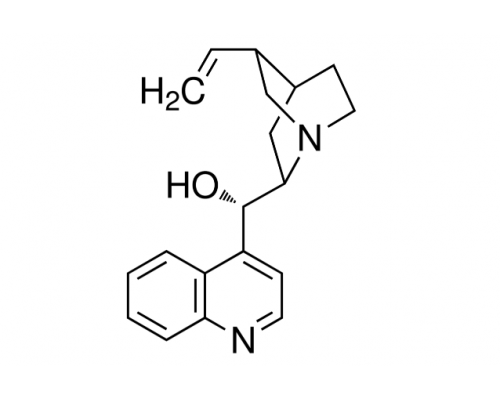 (+) - Цинхонин, 98 +%, продолжение следует. до 3% хинидин / дигидрохинидин и 3% хинин / дигидрохинин, Alfa Aesar, 100г