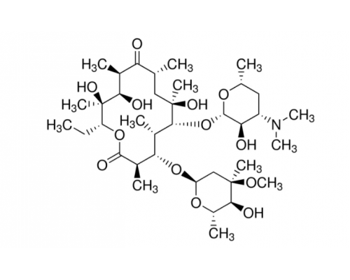 (-)-эритромицин, 98%, Acros Organics, 5г