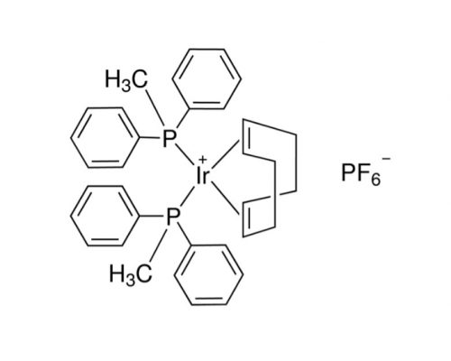 (1,5-циклооктадиен)бис(метилдифенилфосфин)иридий(I) гексафторфосфат, 97%, Acros Organics, 1г