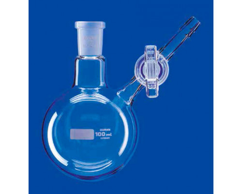 Колба круглодонная для азота Lenz 50 мл, NS29/32, стеклянный кран, стекло (Артикул 3360428)
