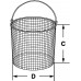 Корзина Bochem проволочная, круглая, размеры 180x270 мм, нержавеющая сталь (Артикул 10056)