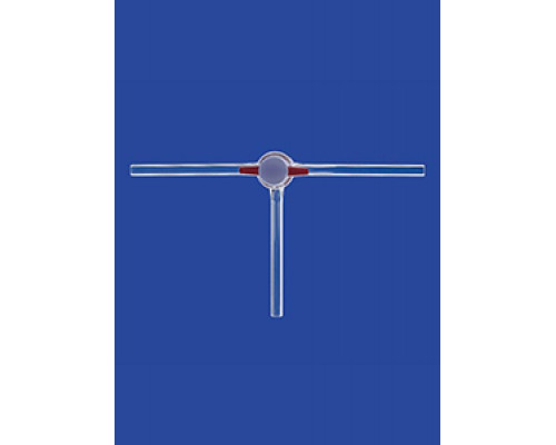 Кран трехходовой Lenz NS18,8, диаметр отверстия 2,5 мм, PTFE (Артикул 2541802)