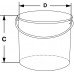 Контейнер Bochem с крышкой и ручкой, 1 л, нержавеющая сталь (Артикул 8300)