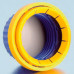 Крышка DURAN Group GL45, с силиконовым уплотнением, сине-желтая, PP (Артикул 1155886)