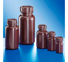 Бутыль Kautex широкогорлая 250 мл, LDPE, круглая, коричневый цвет, с винтовой крышкой (Артикул 2000784585)