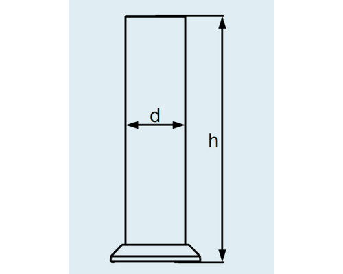 Цилиндр DURAN Group 300 мл, размеры 50x150 мм, стекло (Артикул 213982101)