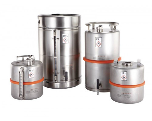 Защитный контейнер Burkle из нержавеющей стали для хранения и транспортировки ЛВЖ 25 литров (Артикул 2601-5125)