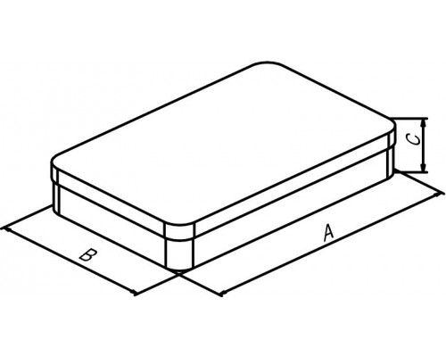 Лоток Bochem для инструментов с закругленными углами, размеры 210x150x40, нержавеющая сталь (Артикул 8630)