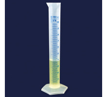 Цилиндр мерный ISOLAB 50 мл, класс B, PP, синяя шкала (Артикул 016.06.050)