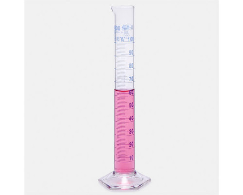 Цилиндр мерный ISOLAB 250 мл, класс A, стеклянное основание, стекло (Артикул 015.01.250)