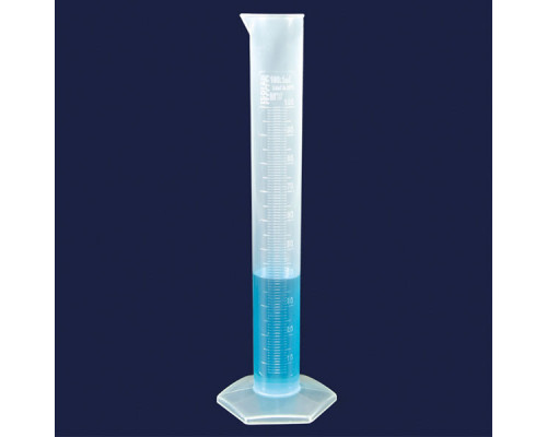 Цилиндр мерный ISOLAB 250 мл, класс B, PP, рельефная шкала (Артикул 016.05.250)