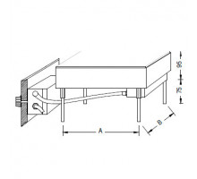 Нагревательная плитка Gestigkeit 11 EB, CERAN, 280 x 280 мм, 2,0 кВт, с отдельным регулятором, для установки в столы, температура 50-500°C (Артикул 11 EB)
