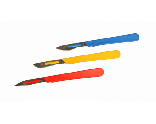 Скальпель Bochem нестерильный, с жёлтой ручкой, длина 150 мм (Артикул 12641)