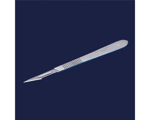Ручка скальпеля ISOLAB № 1, длина 130 мм, нержавеющая сталь (Артикул 048.50.001)
