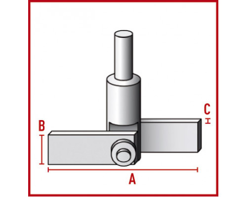 Перемешивающий элемент Bohlender центробежный, длина 350 мм, диаметр вала 6 мм, 50 х 17 х 2,0 мм, PTFE (Артикул C 377-04)