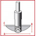 Перемешивающий элемент Bohlender полумесяц, длина 600 мм, диаметр вала 16 мм, 125 х 35 х 3 мм, PTFE (Артикул C 376-20)