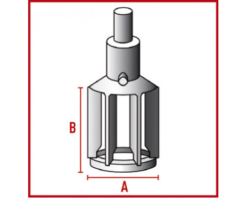 Перемешивающий элемент Bohlender веерообразный, длина 300 мм, 24 х 35 мм, PTFE (Артикул C 382-02)