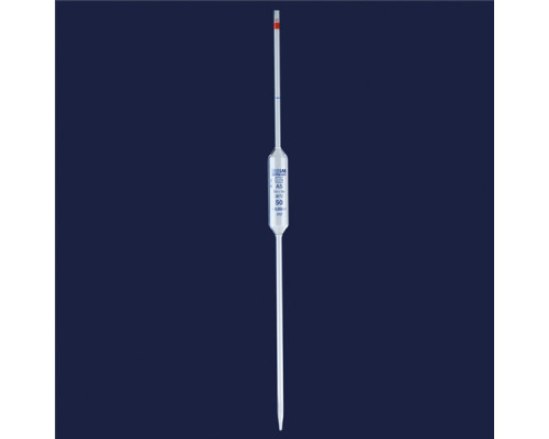 Пипетка Мора ISOLAB 15 мл, с одной меткой, класс AS, стекло (Артикул 021.05.015)