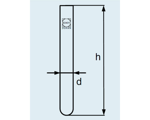 Пробирка DURAN Group 40 мл, 20x180 мм, без ободка, стекло (Артикул 261312801)
