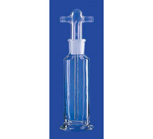 Склянка для промывки газов Lenz 100 мл, с отводами GL 14, без фильтра (Артикул 5500511)