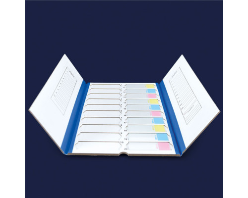 Футляр ISOLAB для 20 предметных стекол, синий, картон (Артикул 076.01.001B)