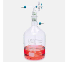 Бутыль для фильтрования ISOLAB 5 л, для вакуумной системы, стекло (Артикул 043.06.011)