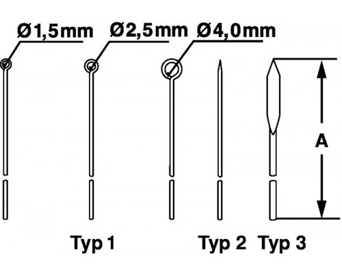 Игла микробиологическая Bochem, тип 2 мм, длина 100 мм, нержавеющая сталь (Артикул 12004)