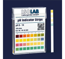 Индикаторные полоски ISOLAB, pH 0,0 - 14,0 (Артикул 101.02.001)