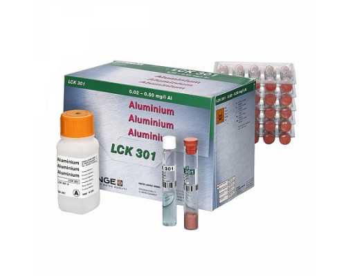 LCK 301 кюветный тест для определения алюминия 0,02-0,5 мг/л Al, 24 теста