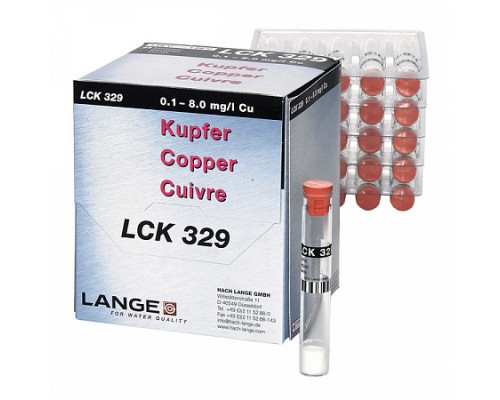 LCK 329 кюветный тест для определения меди 0,1-8,0 мг/л Cu, 25 тестов
