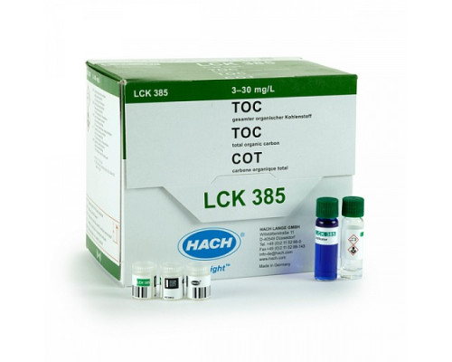 LCK 385 кюветный тест для определения общего органического углерода (метод продувки) 3-30 мг / л C, 25 тестов