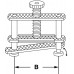Зажим Bochem для шланга типа Хоффман, 48 мм, никелированная латунь (Артикул 12536)