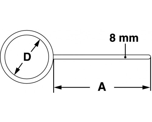 Кольцо-держатель Bochem тип 2, диаметр 70 мм, длина 70 мм, нержавеющая сталь (Артикул 5501М)